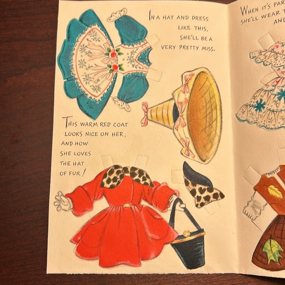 Vintage Hallmark Paper Doll “Nancy Lee” Card & Envelope - Picture 5 of 13